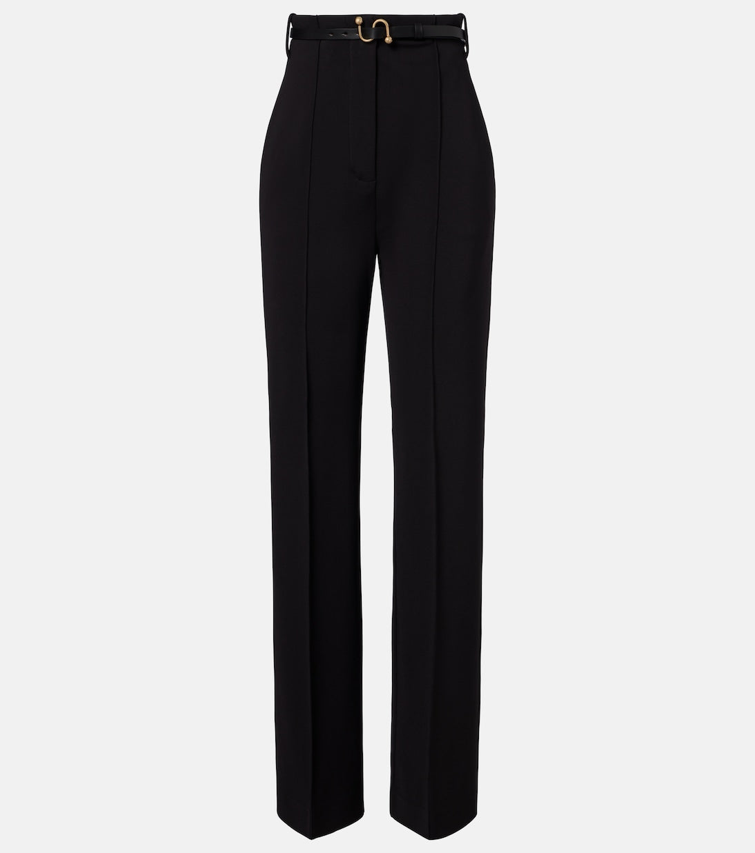 Sportmax - Belted crêpe straight pants