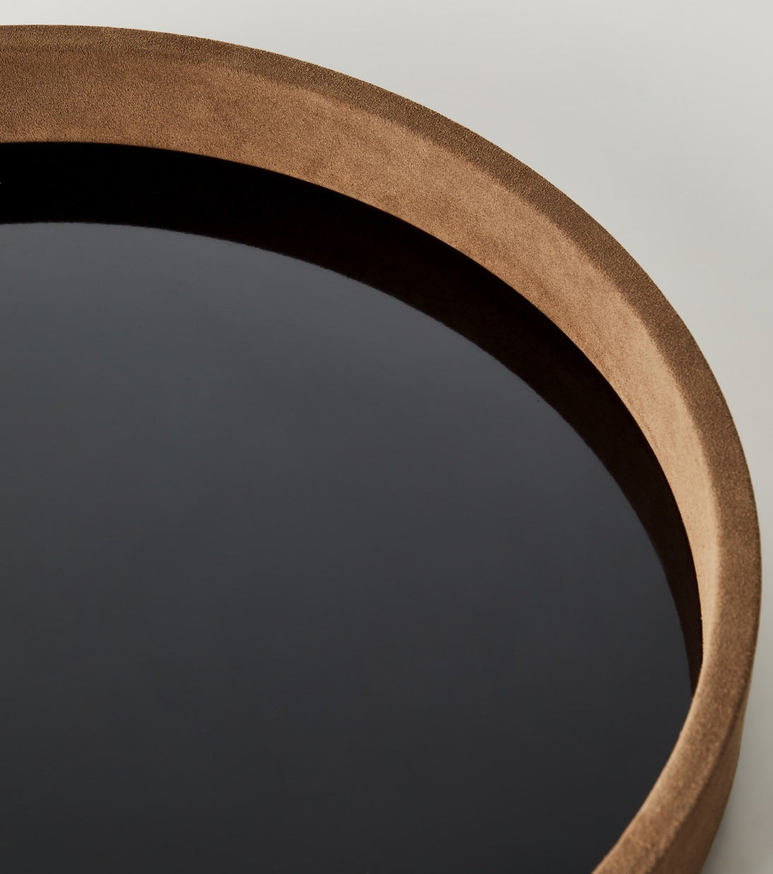 Michaël Verheyden - Medium suede-trimmed decorative tray
