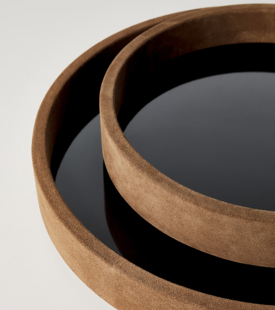 Michaël Verheyden - Medium suede-trimmed decorative tray