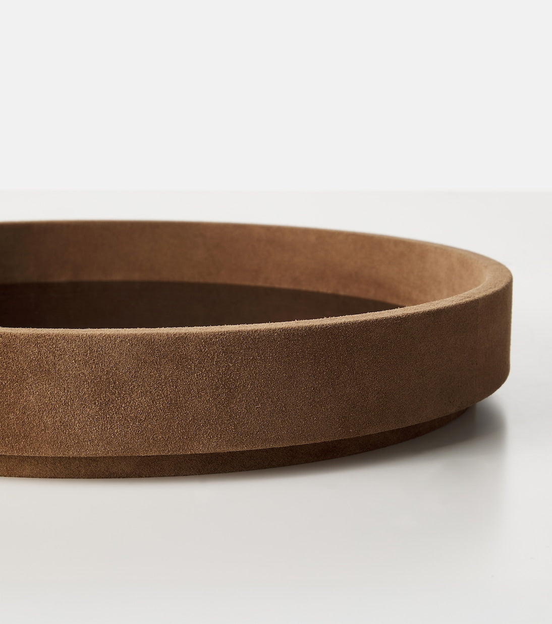 Michaël Verheyden - Medium suede-trimmed decorative tray