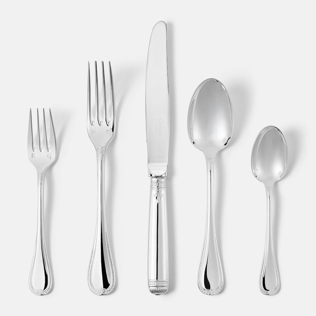 Christofle - Malmaison silver-plated 5-piece cutlery set