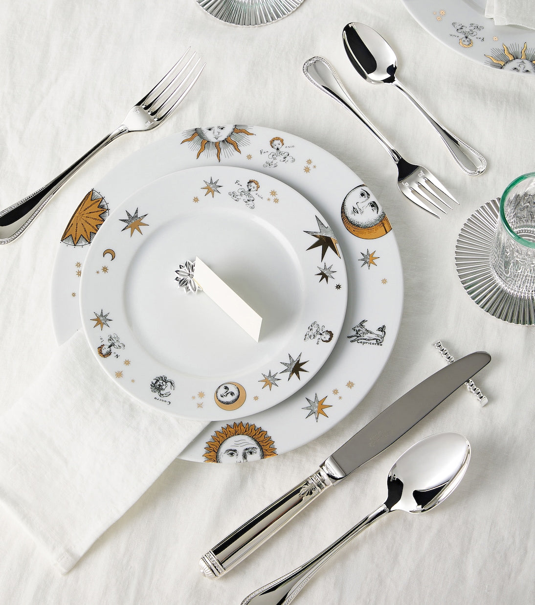 Christofle - Malmaison silver-plated 5-piece cutlery set