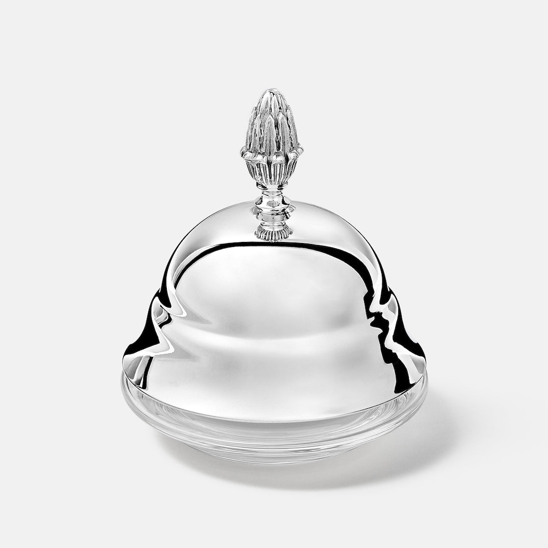 Christofle - Malmaison silver-plated butter dish