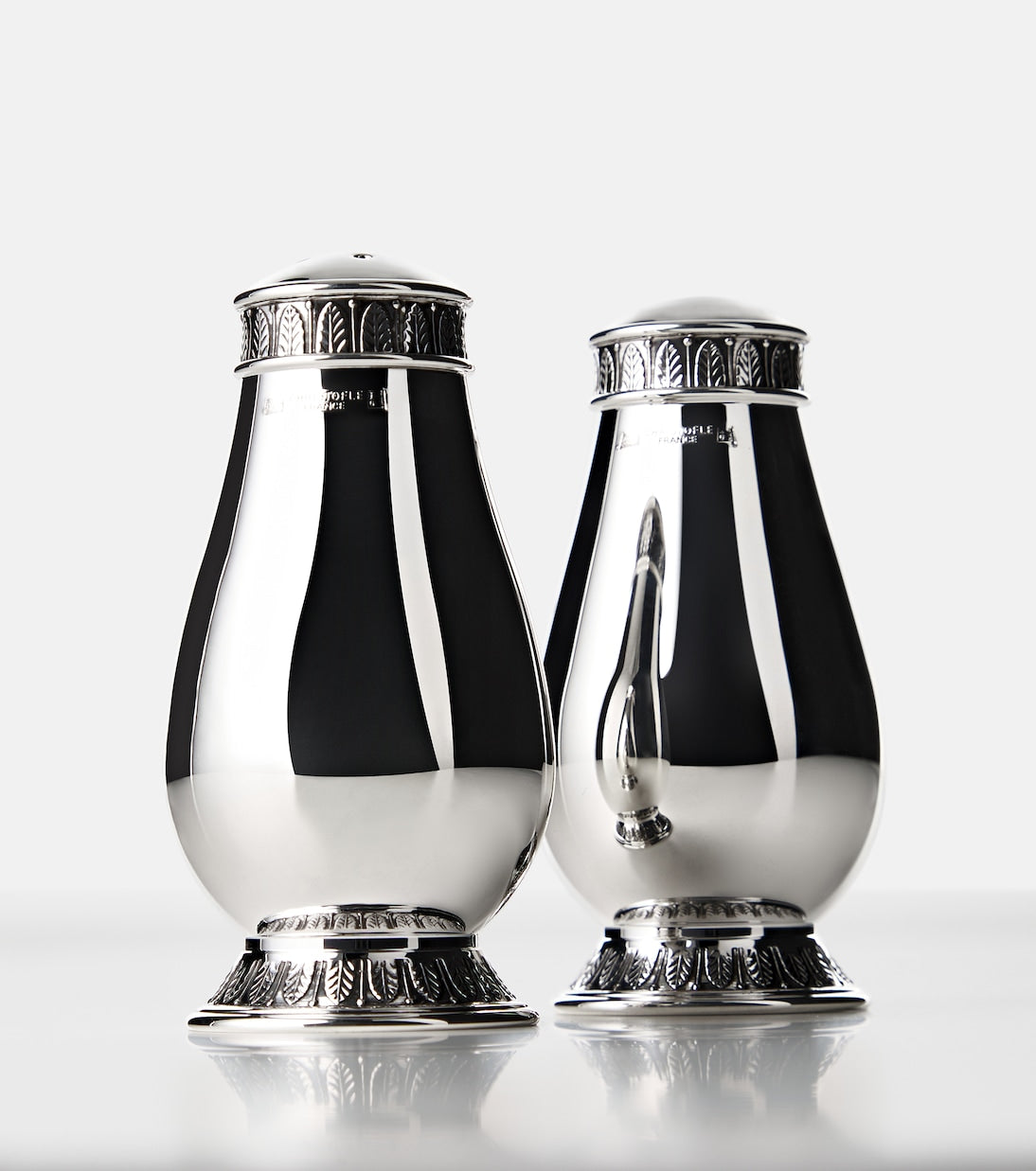 Christofle - Malmaison silver-plated salt and pepper shakers