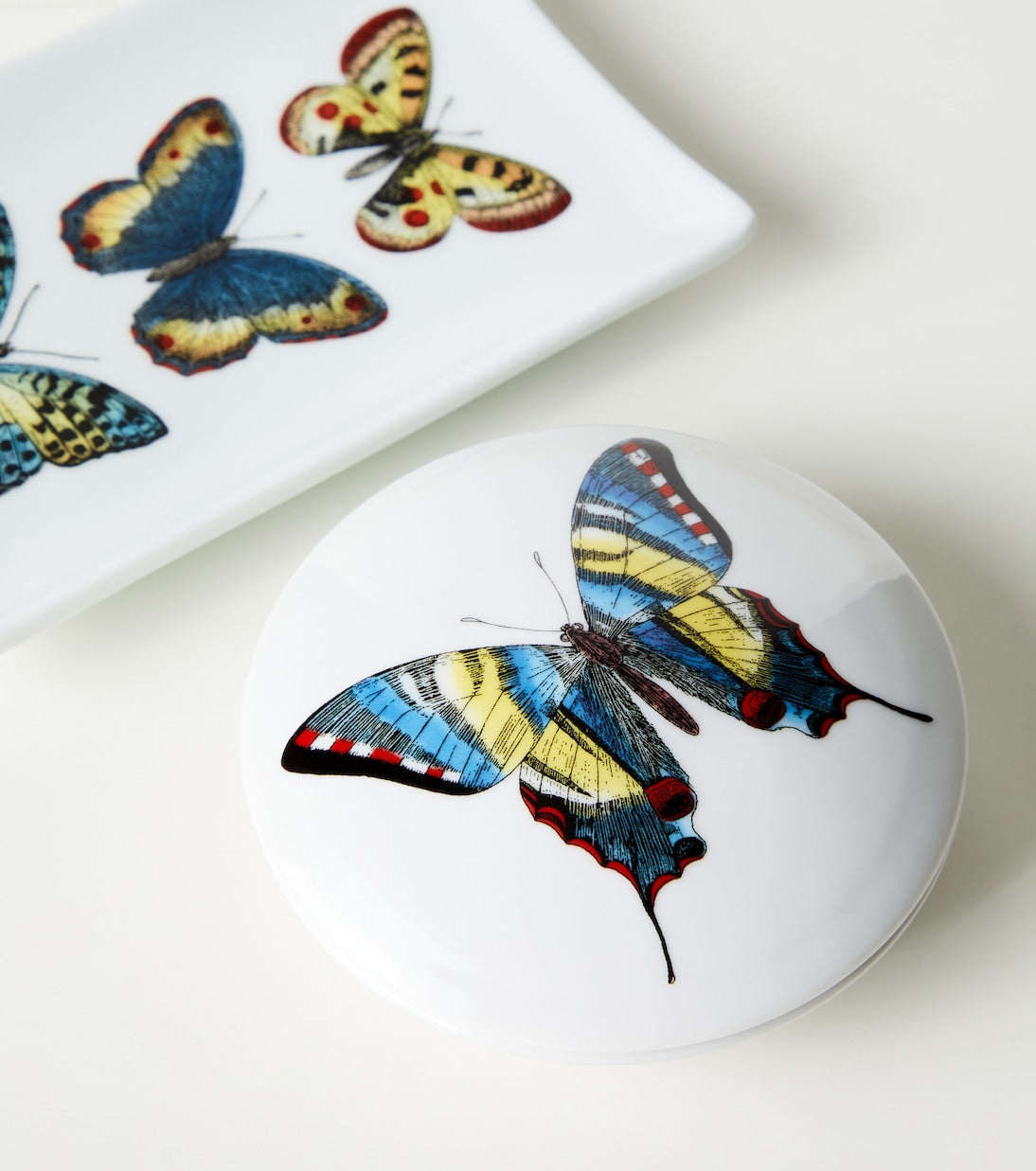 Fornasetti - Farfalle porcelain container