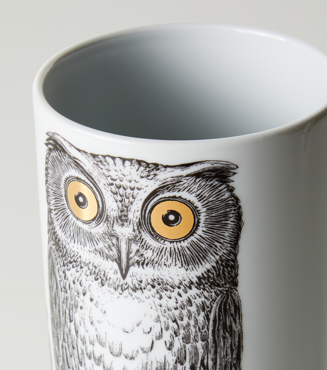 Fornasetti - Civette Small porcelain vase