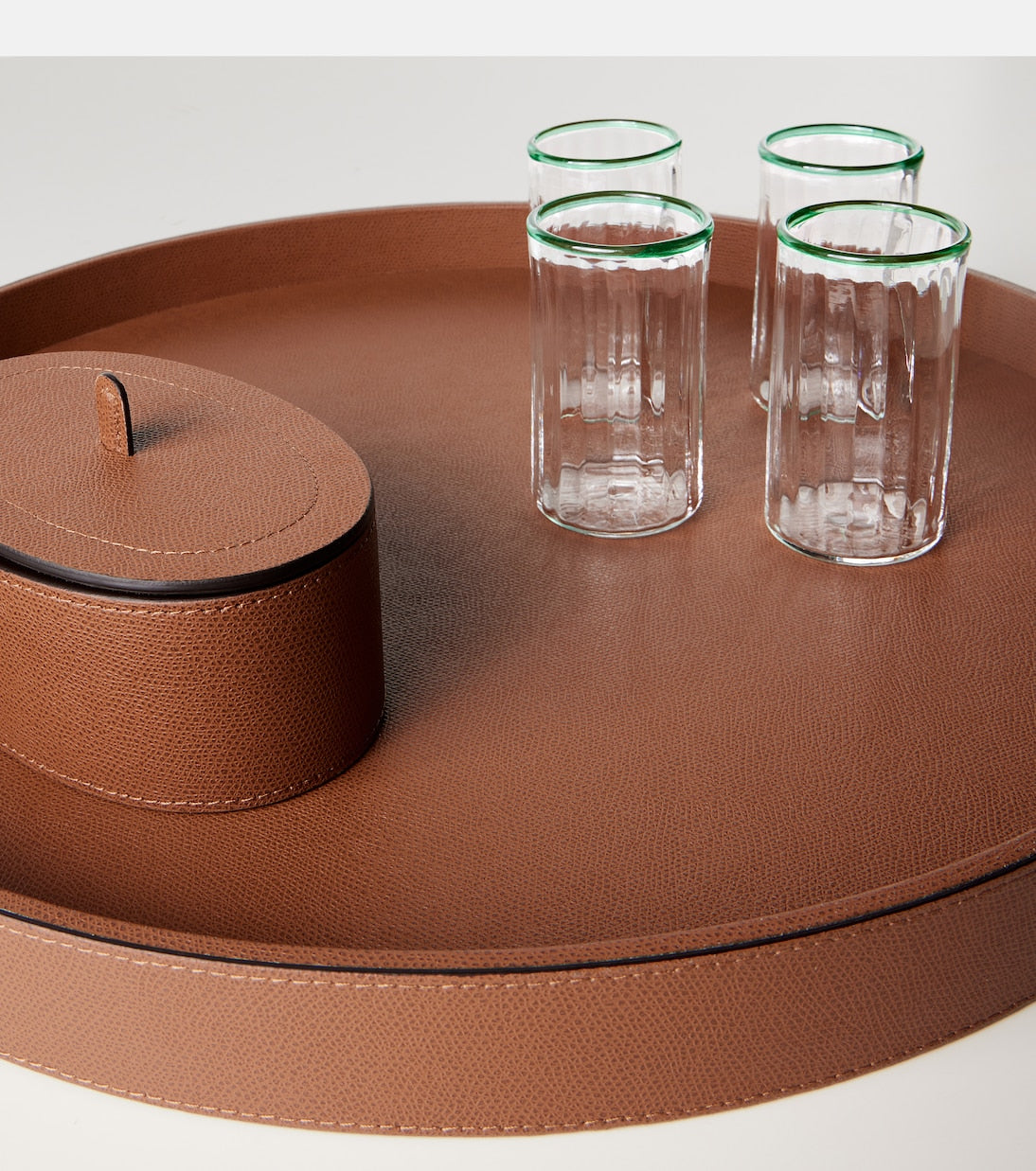 Giobagnara - Polo Large leather tray