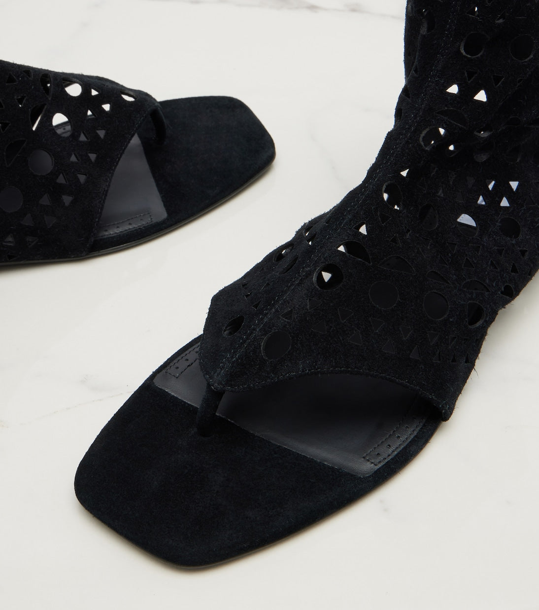 Alaïa - Neo Vienne suede thong sandals
