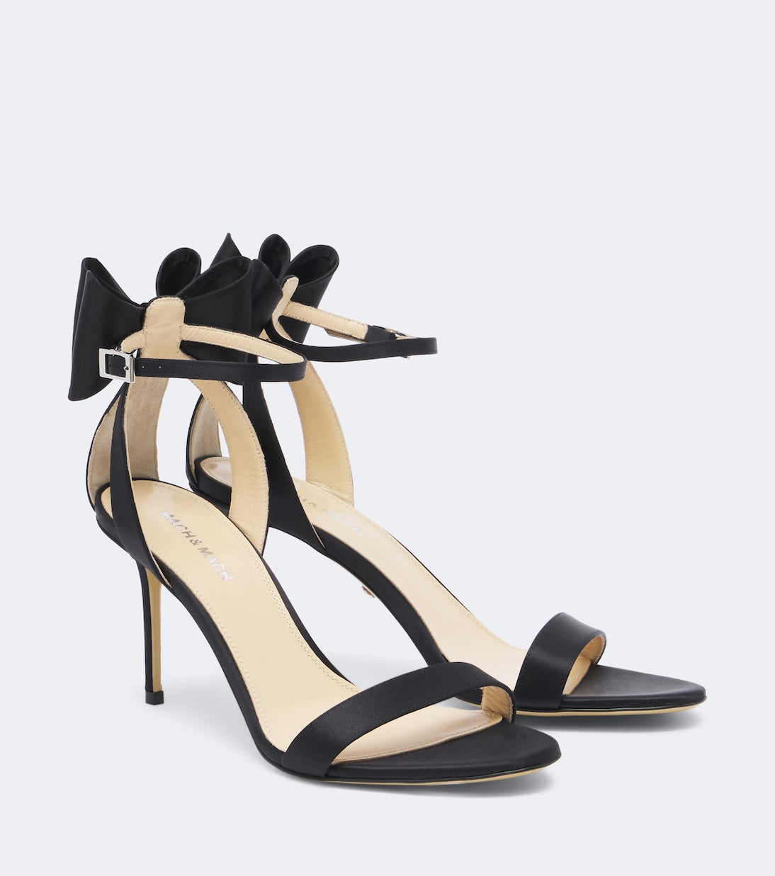 Mach & Mach - Le Cadeau bow-detail satin sandals