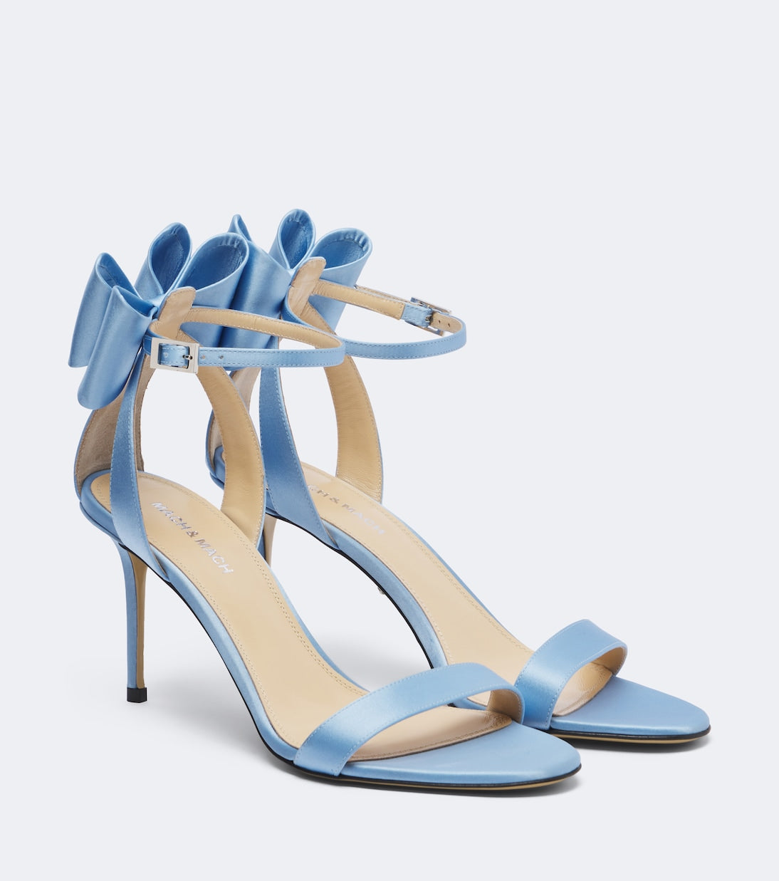 Mach & Mach - Le Cadeau bow-detail satin sandals