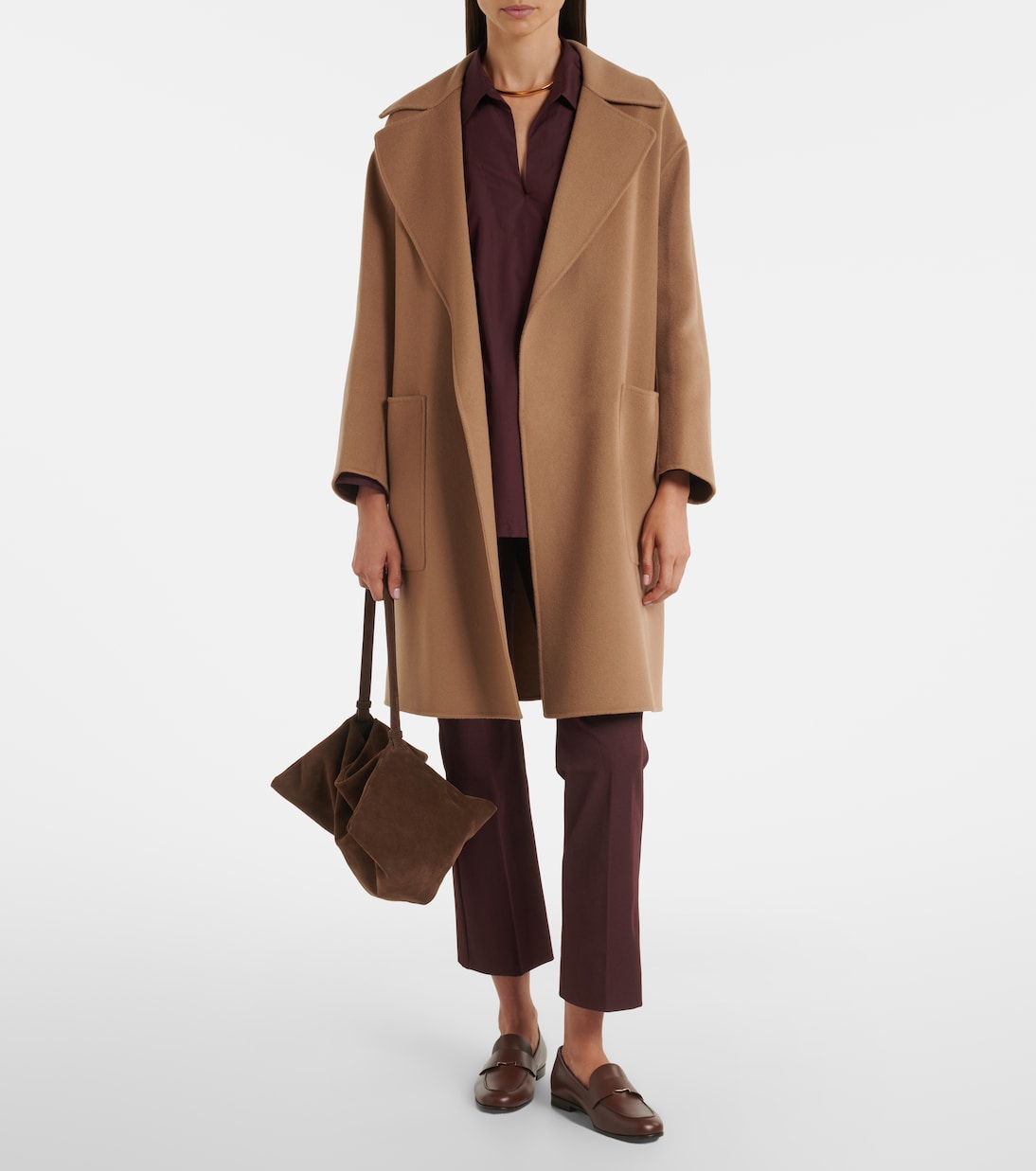 'S Max Mara - Virgin wool wrap coat