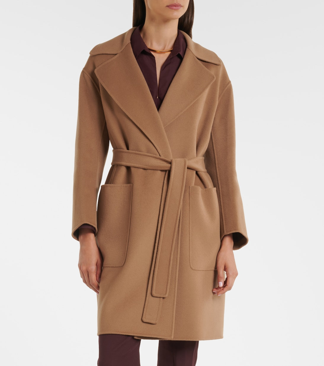 'S Max Mara - Virgin wool wrap coat