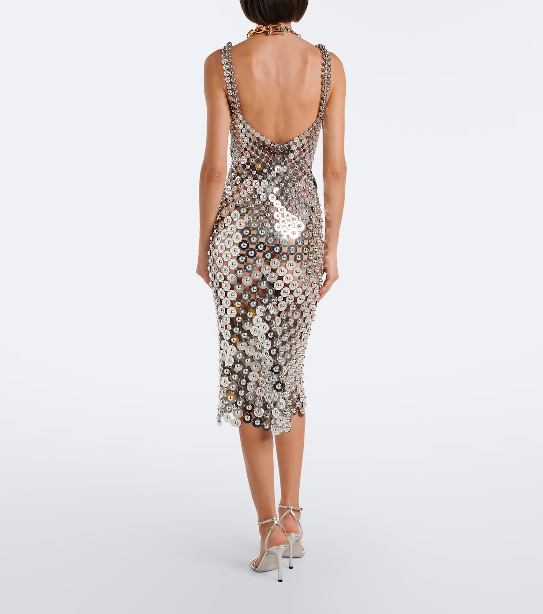Rabanne - Chainmail embellished cocktail dress