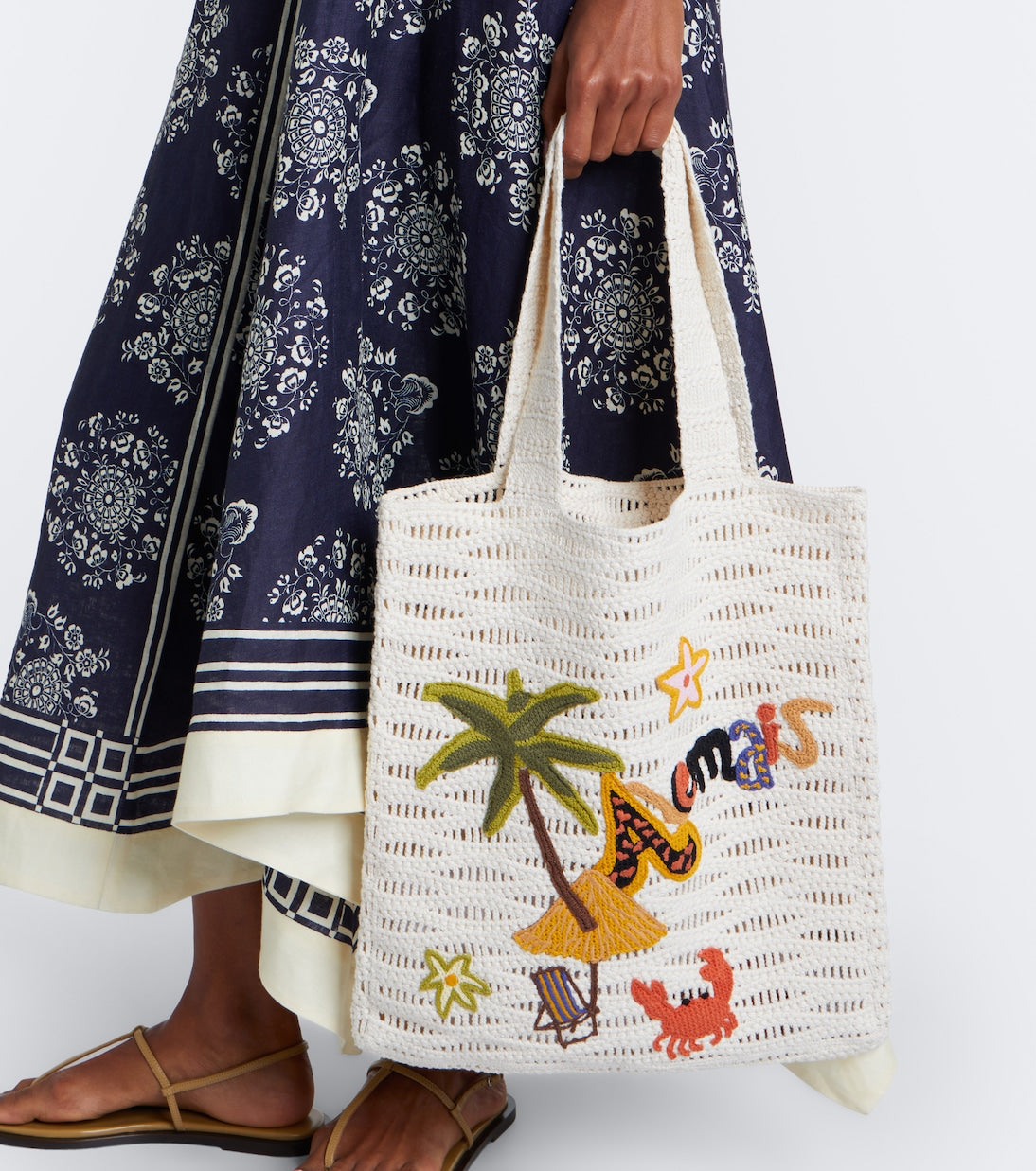 Alémais - Island Cove Large crochet tote bag