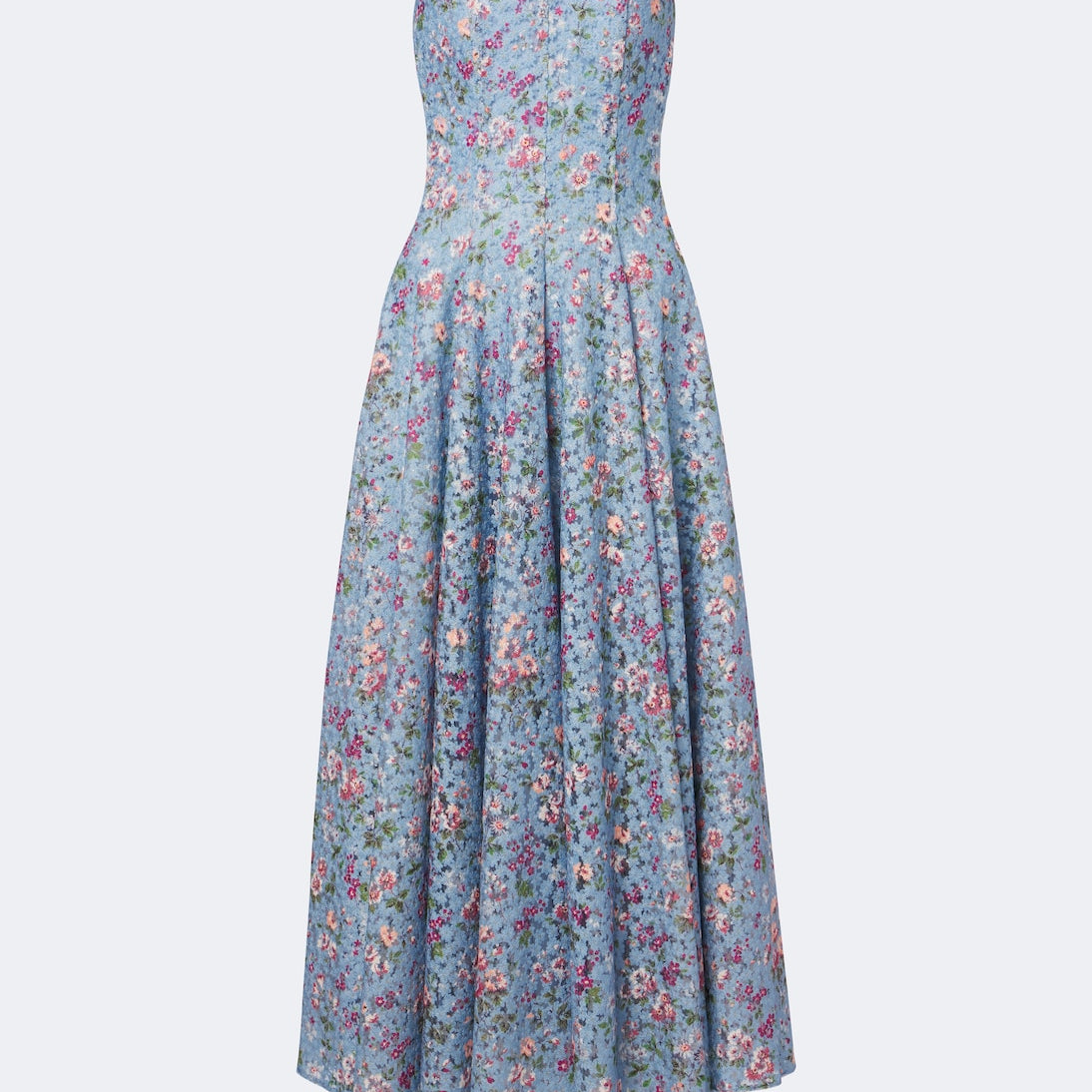 Markarian - Embroidered floral bustier cocktail dress
