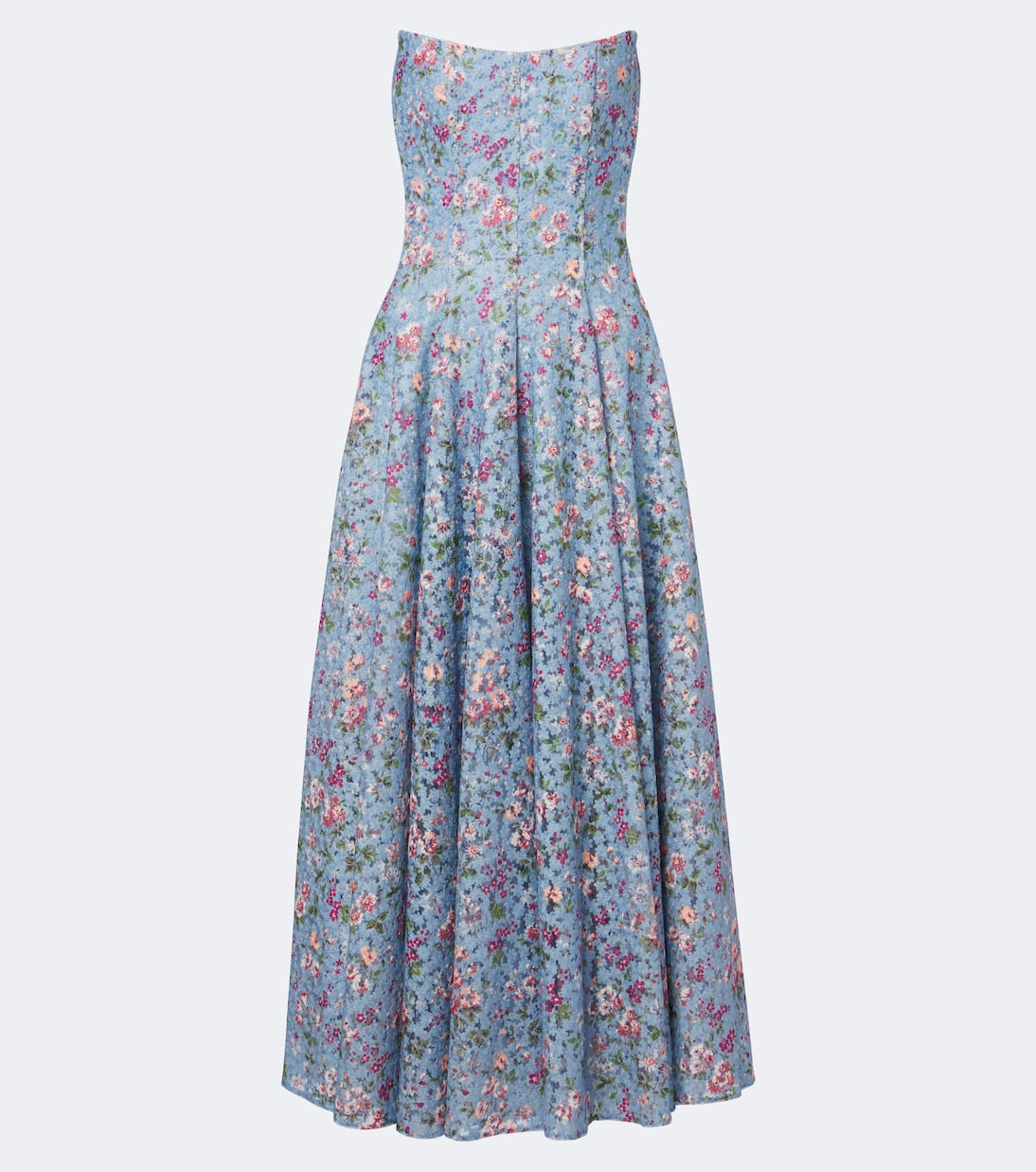 Markarian - Embroidered floral bustier cocktail dress