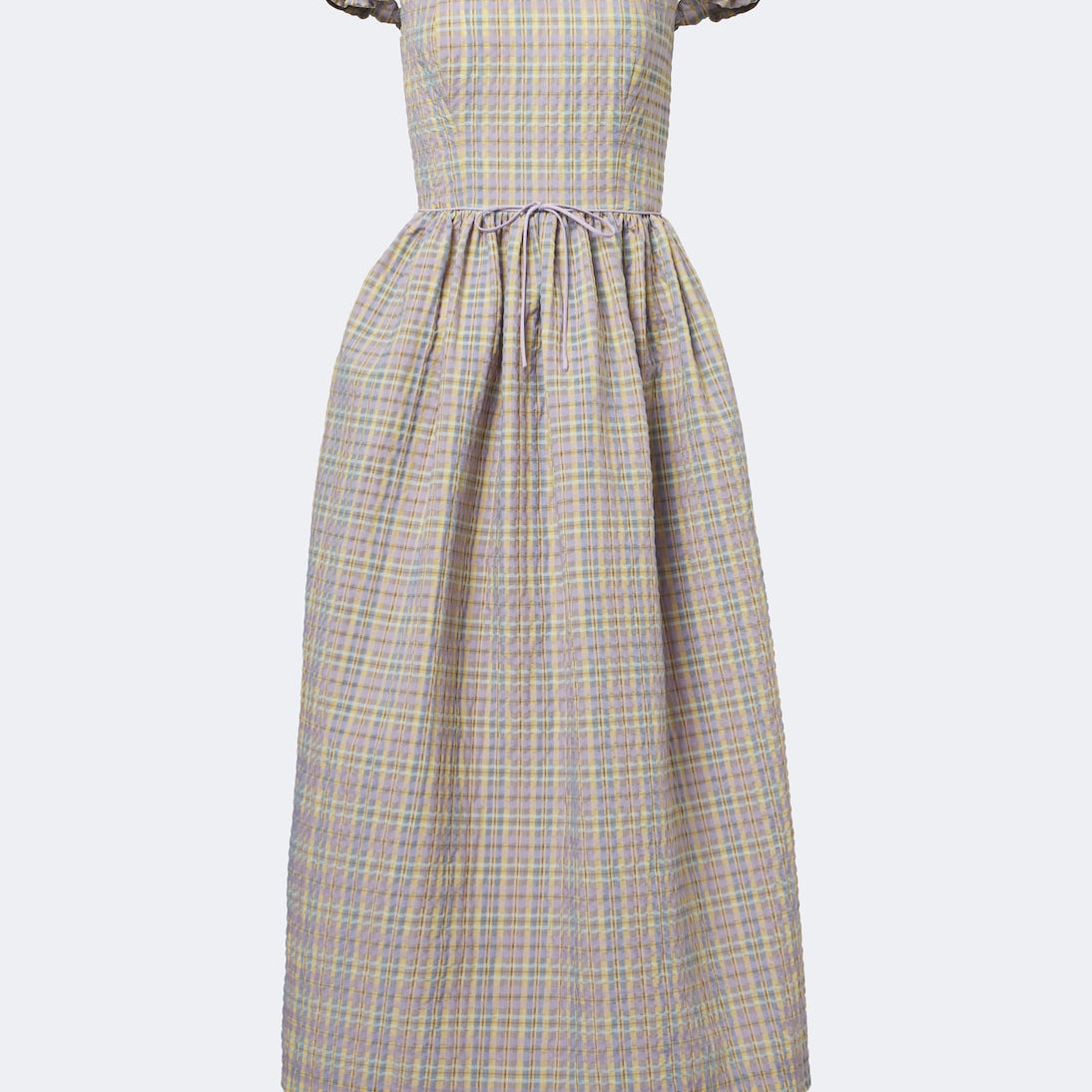 Markarian - Ginger off-shoulder seersucker bustier dress