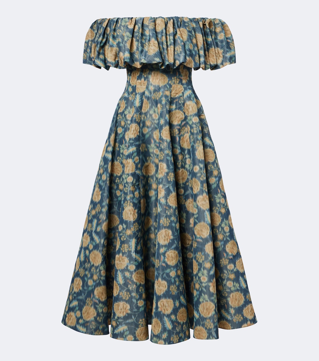 Markarian - Freesia floral off-shoulder bustier dress