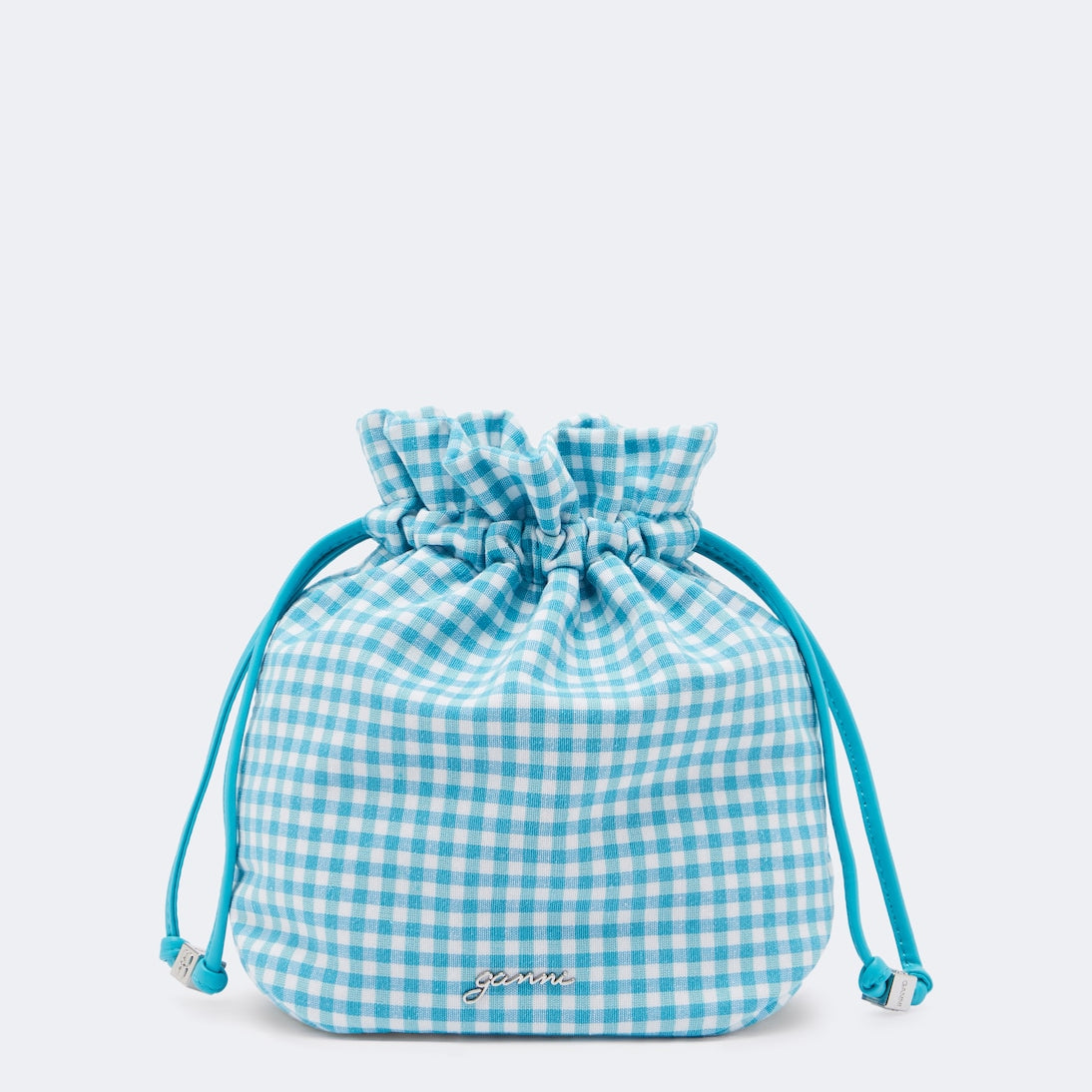 Ganni - Bou checked pouch