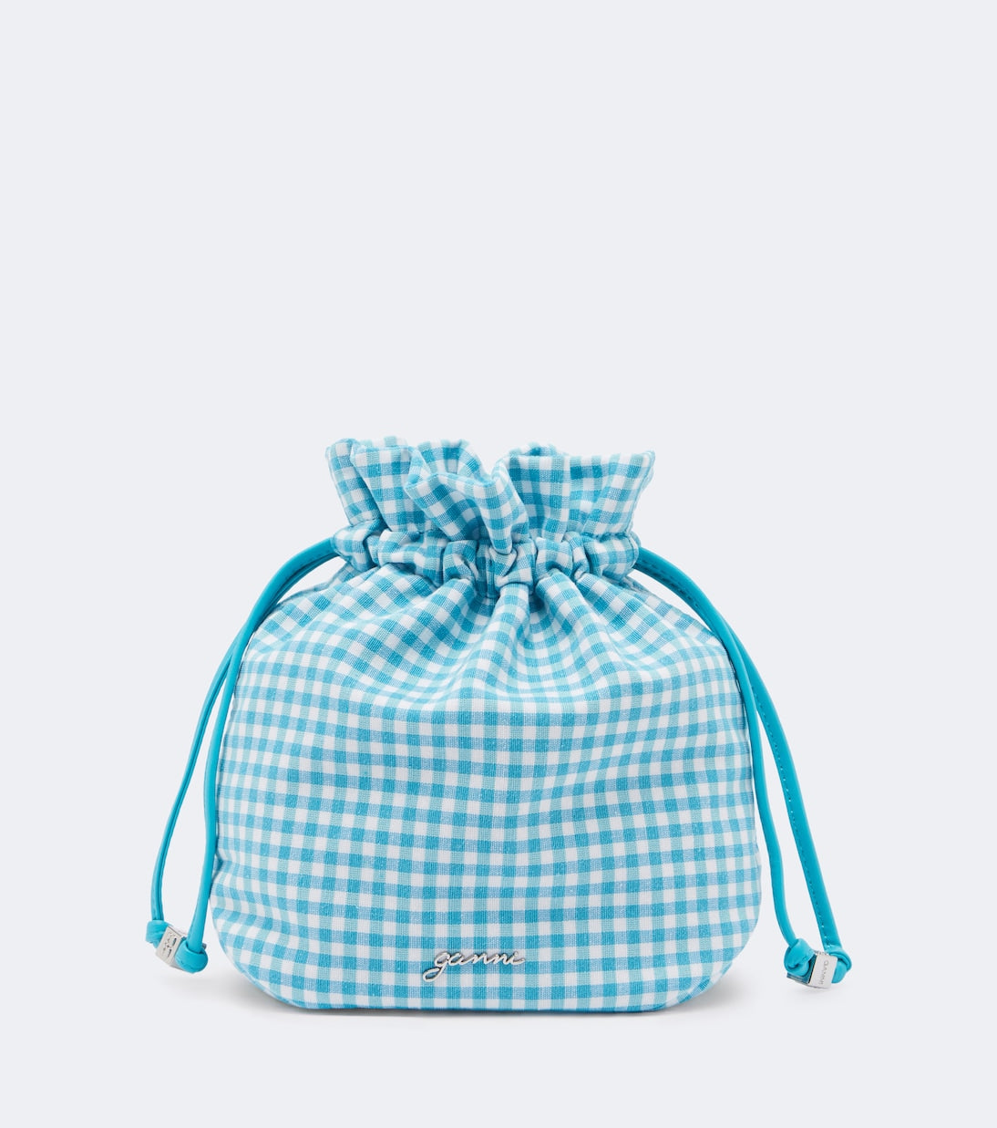 Ganni - Bou checked pouch