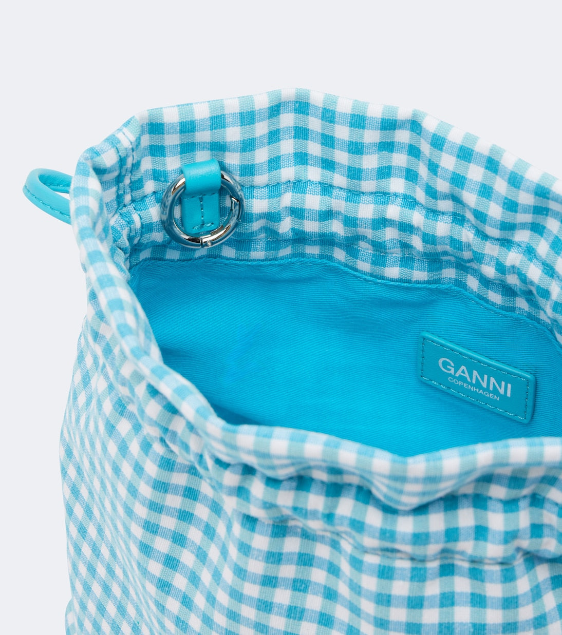 Ganni - Bou checked pouch