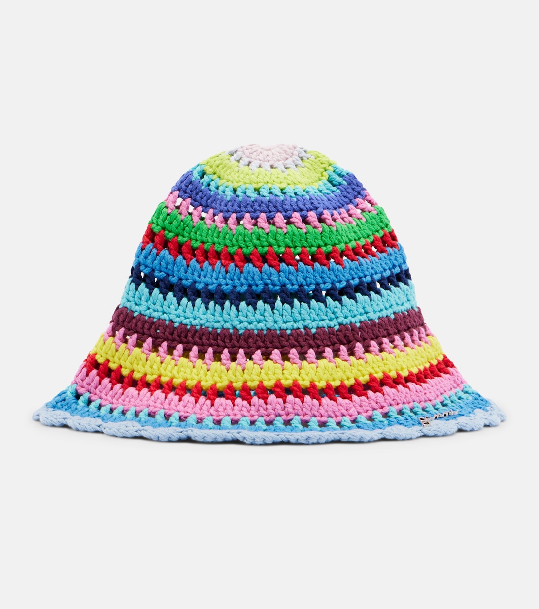 Ganni - Crochet cotton bucket hat