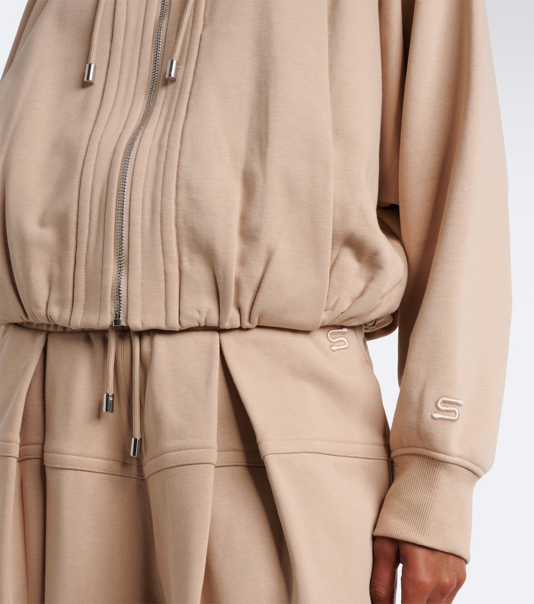 Sportmax - Cotton-blend jersey hoodie