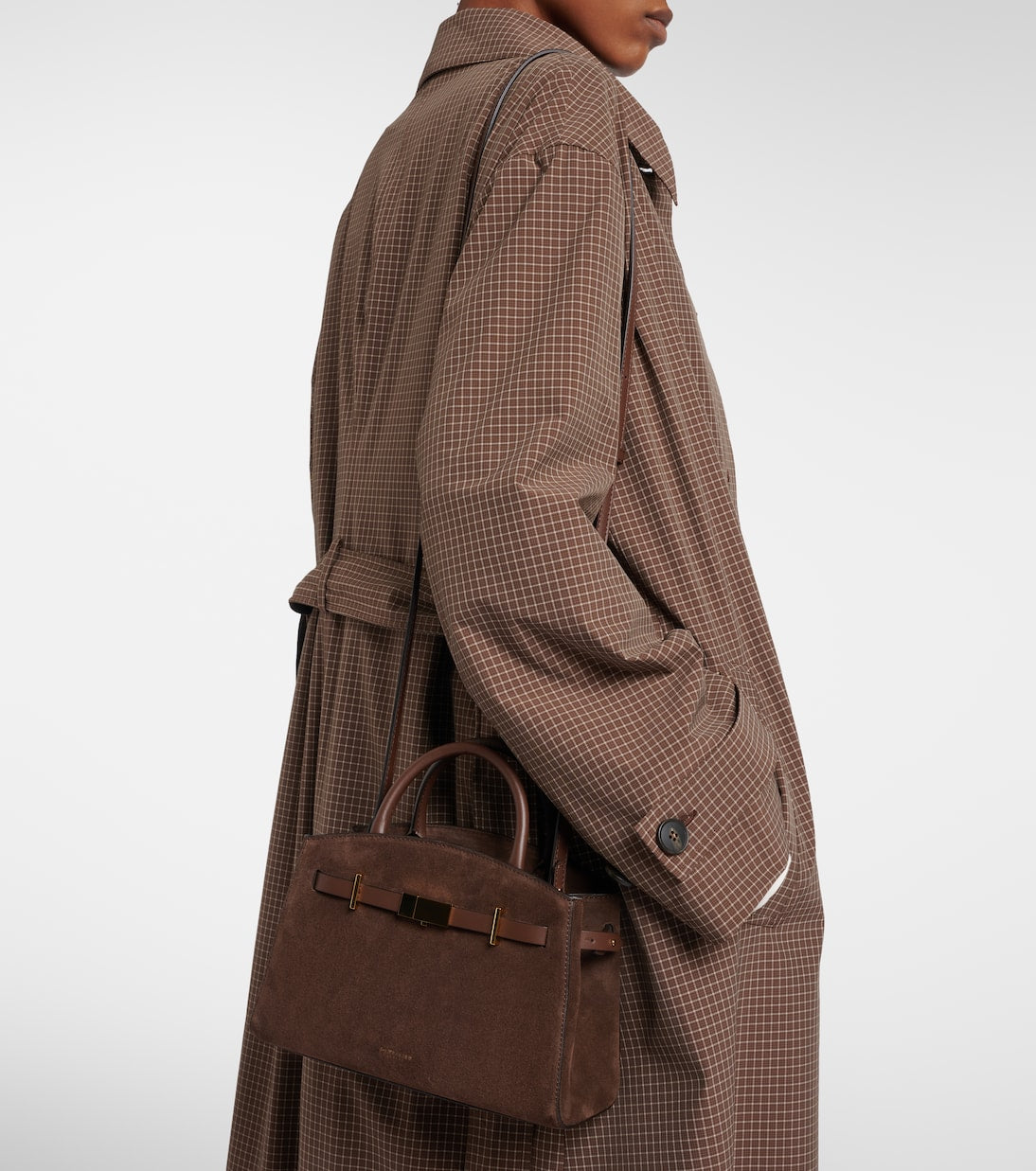 DeMellier - Hudson Small suede top-handle bag
