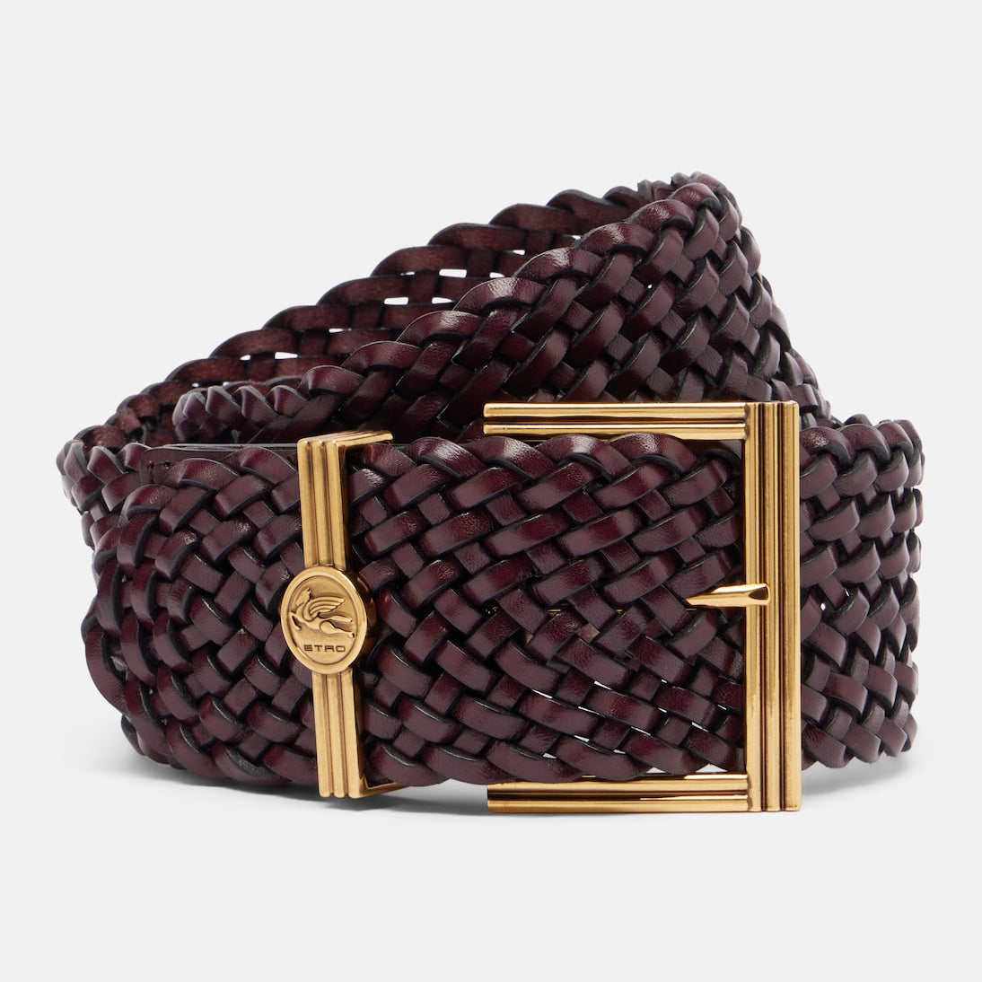 Etro - Pegaso woven leather belt
