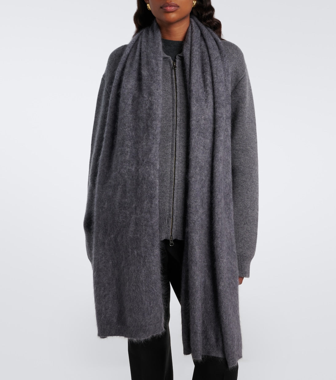 Lisa Yang - Brushed cashmere scarf