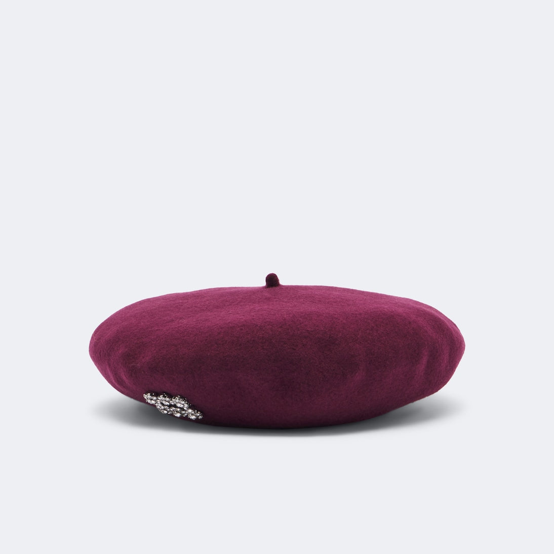 Roger Vivier - Crystal-embellished wool beret