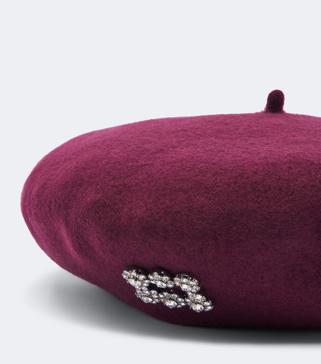 Roger Vivier - Crystal-embellished wool beret