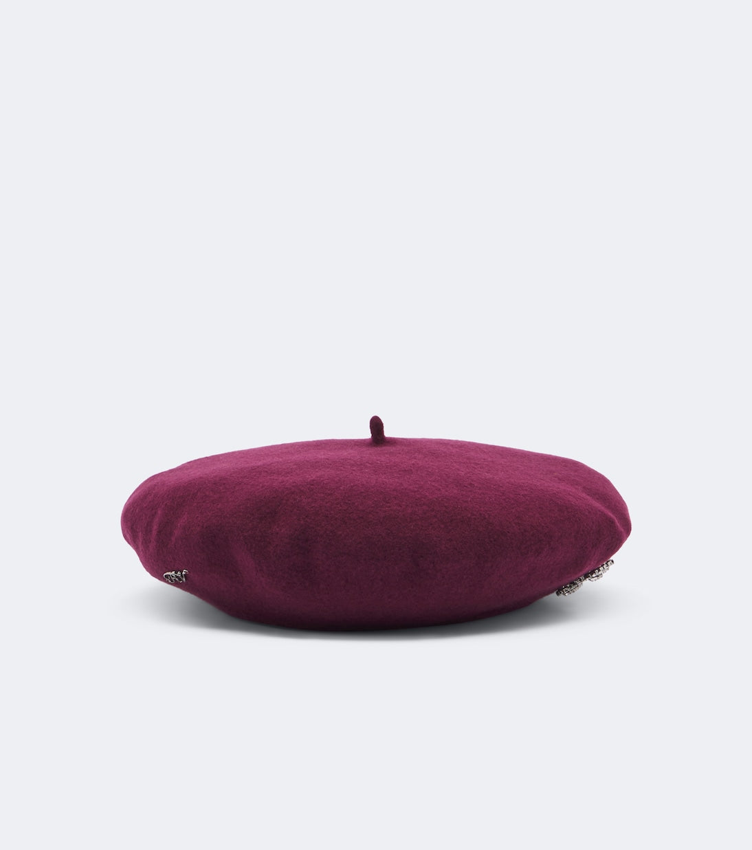 Roger Vivier - Crystal-embellished wool beret