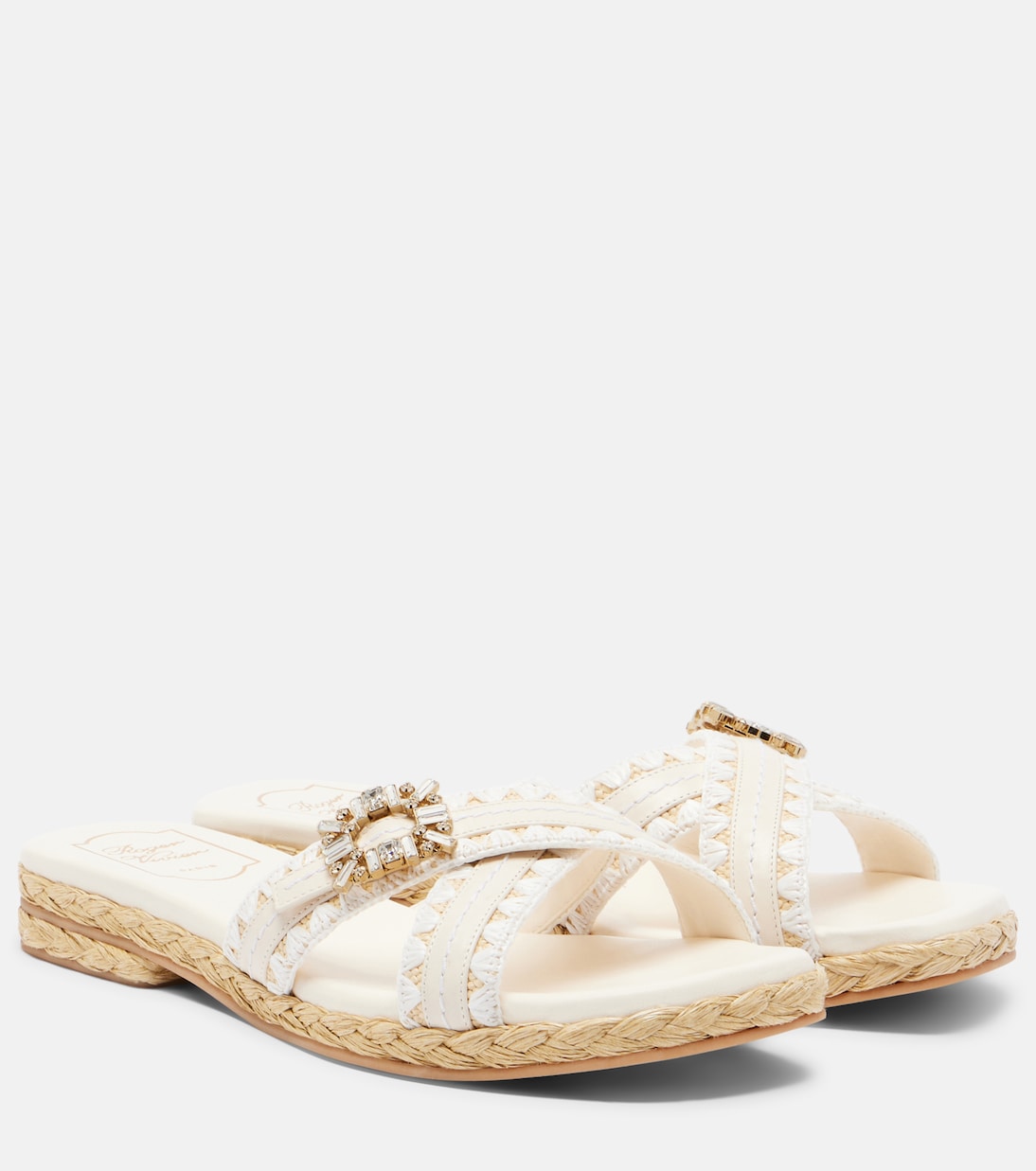 Roger Vivier - Espa embellished leather mules