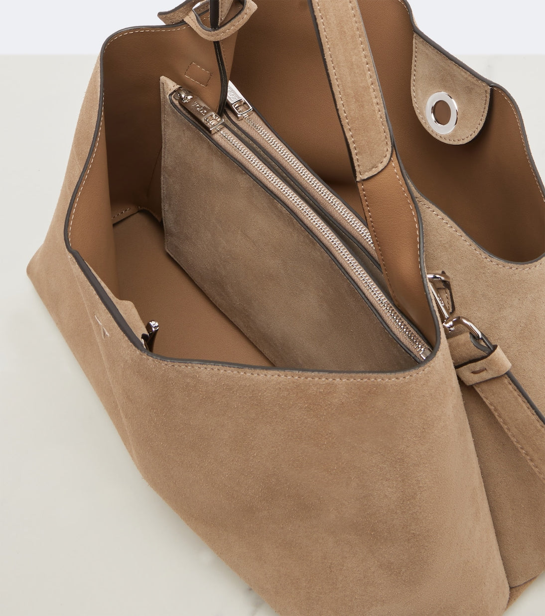 Tod's - Apa Medium suede top-handle bag