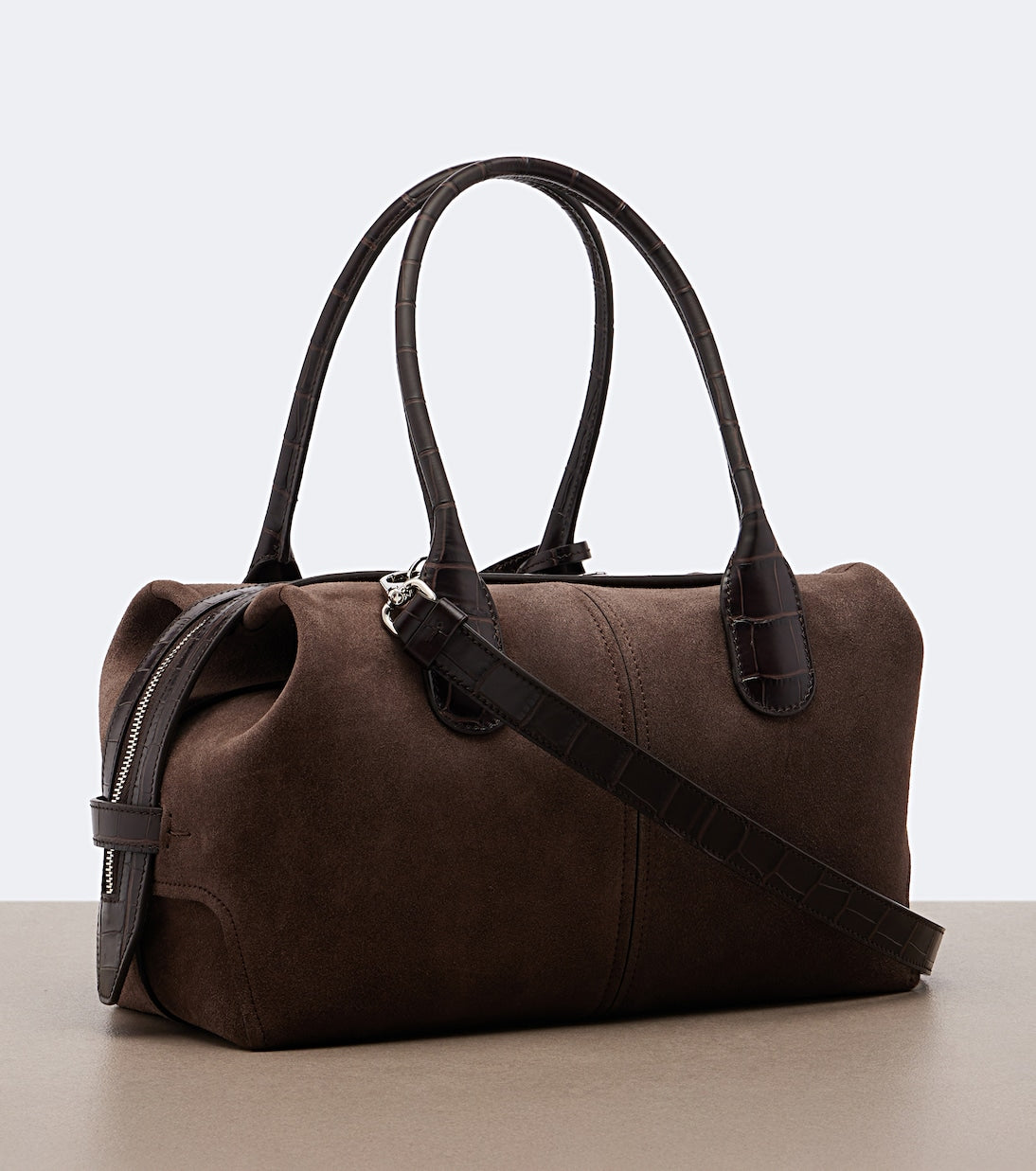 Tod's - Bauletto Small suede top-handle bag