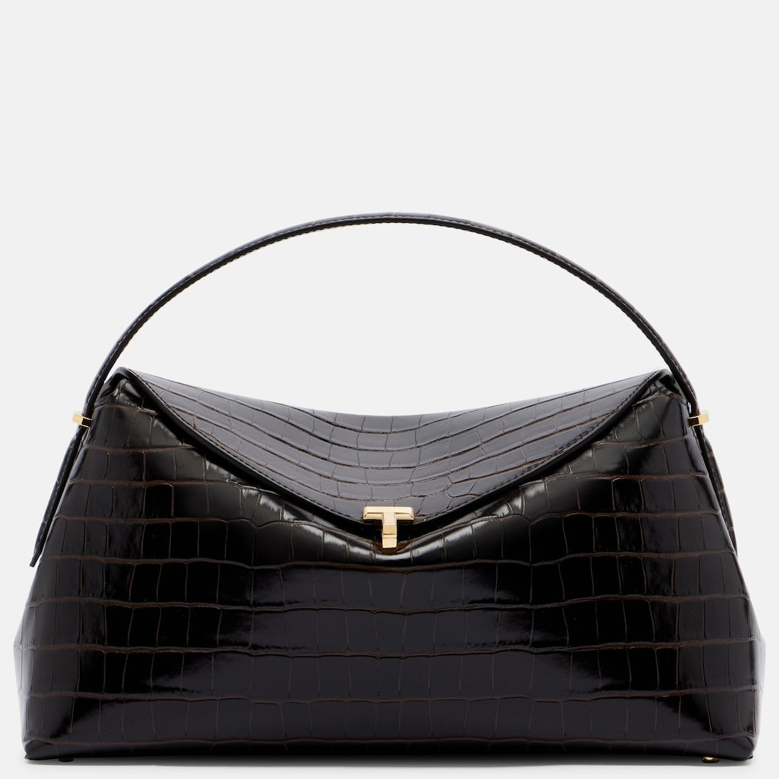 Toteme - T-Lock croc-effect leather tote bag
