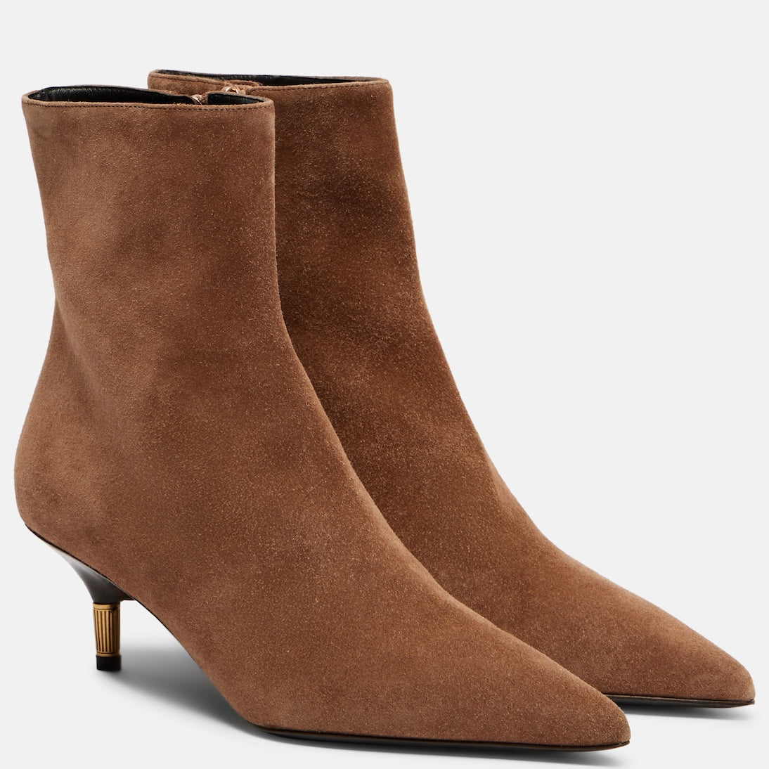 Khaite - Bella suede ankle boots