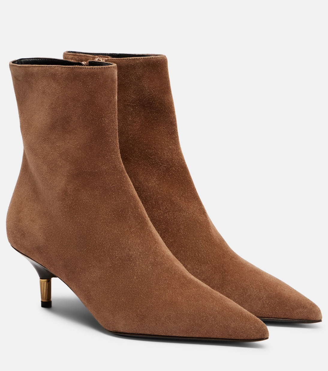Khaite - Bella suede ankle boots