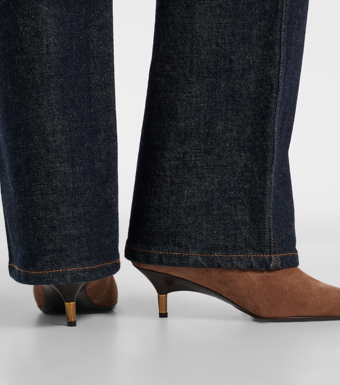 Khaite - Bella suede ankle boots