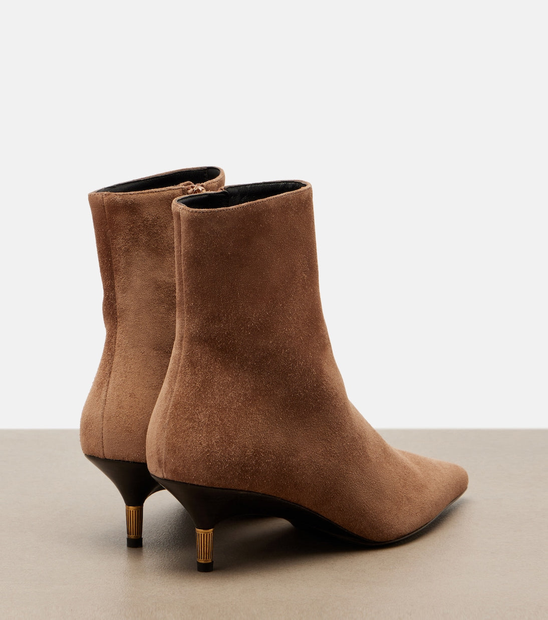Khaite - Bella suede ankle boots