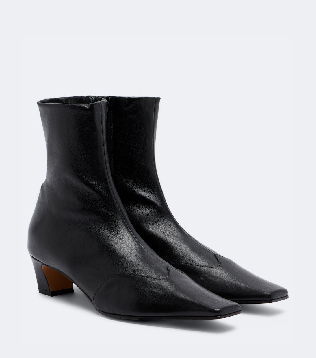 Khaite - Nevada leather ankle boots