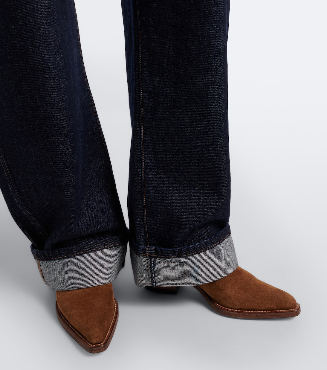 Khaite - Clive suede mid-calf boots