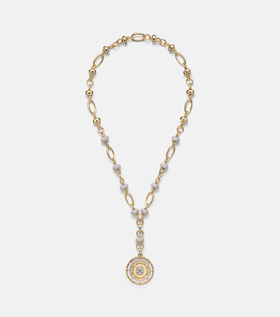 FoundRae - Lovestruck Commitment 18kt gold pendant necklace with diamonds