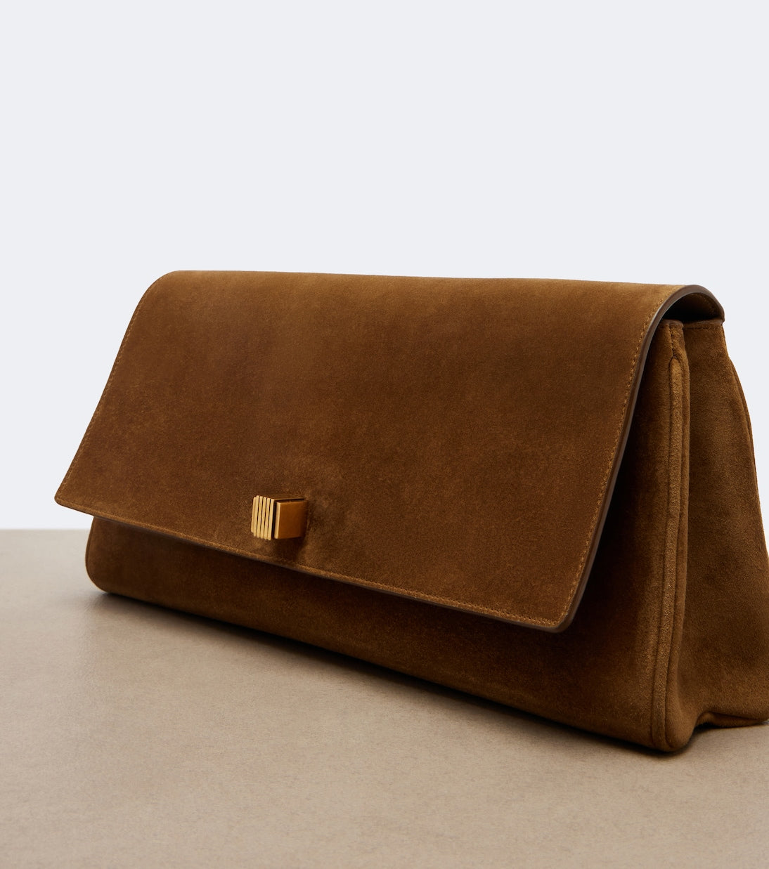 Khaite - Audrey suede clutch