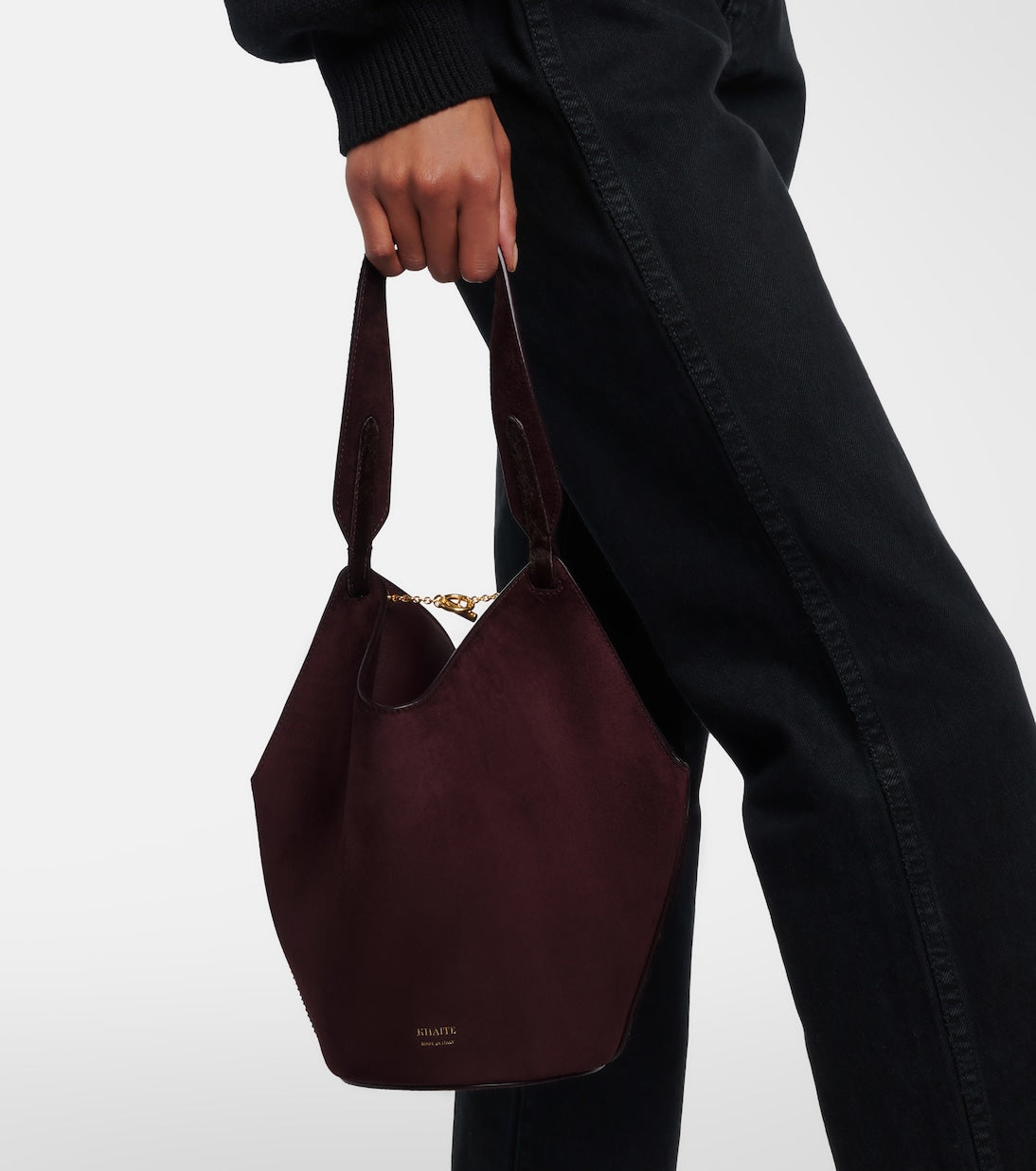 Khaite - Lotus Mini calf hair tote bag