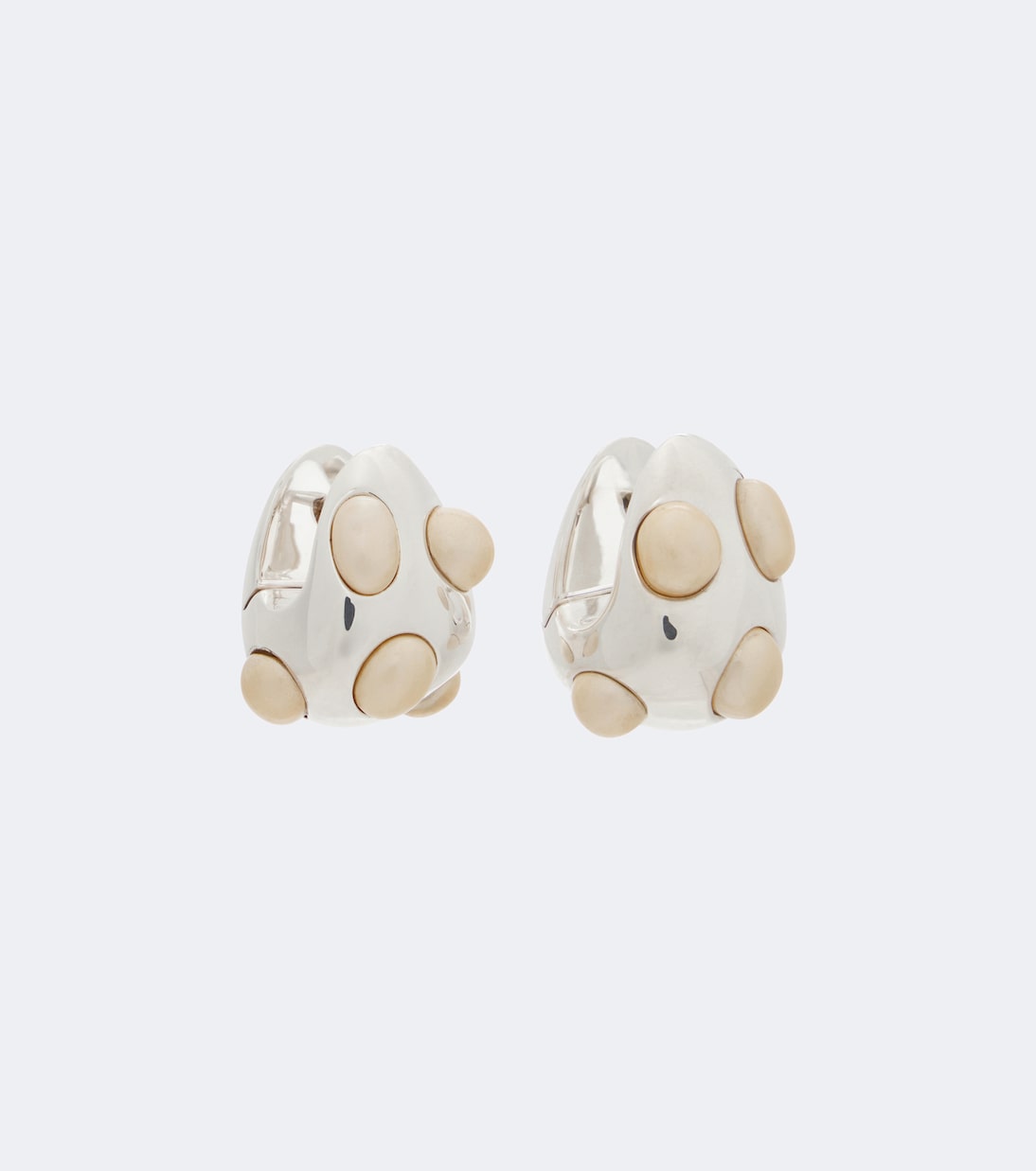 Phoebe Philo - Embellished sterling silver earrings