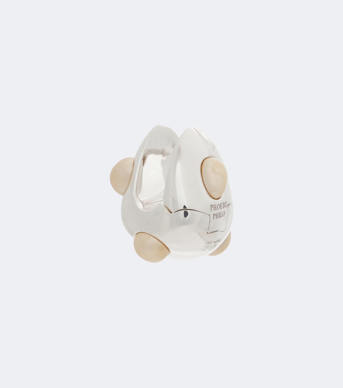 Phoebe Philo - Embellished sterling silver earrings
