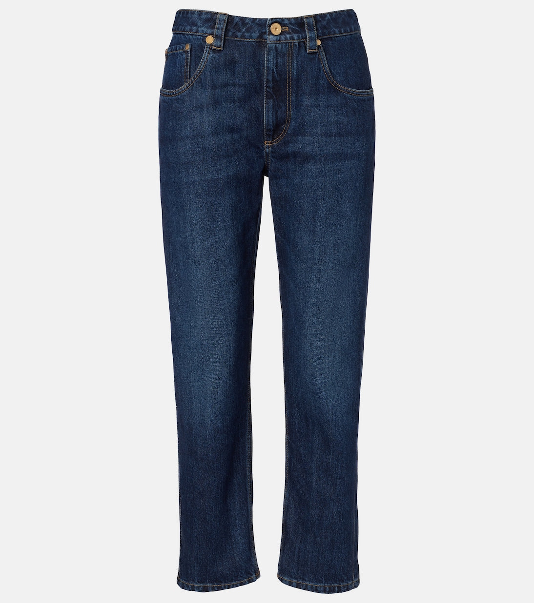 Brunello Cucinelli - Cropped straight jeans