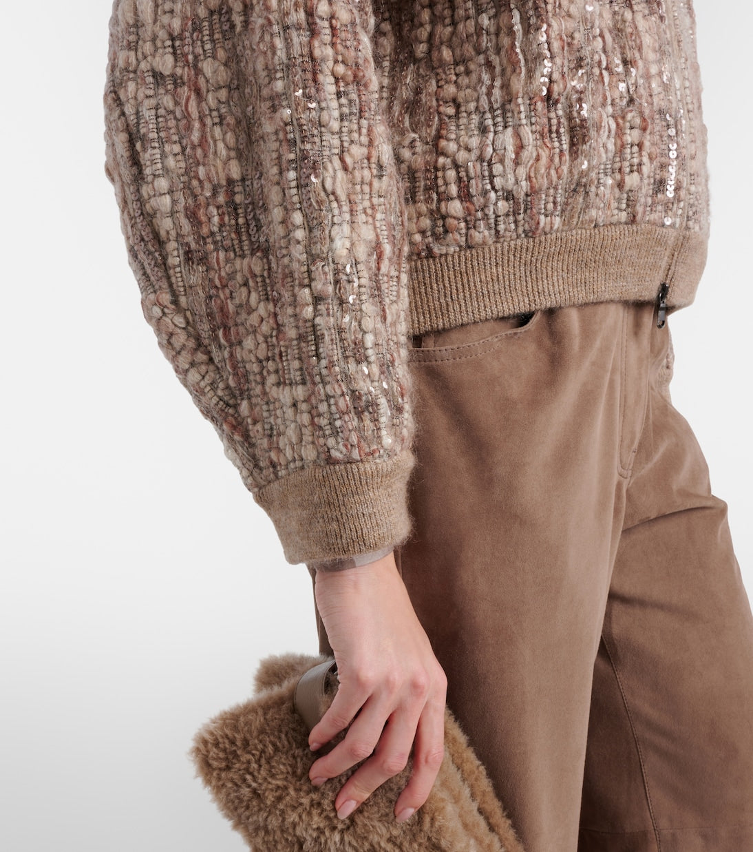 Brunello Cucinelli - Sequined mohair-blend cardigan